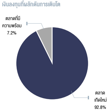 เงินลงทุนที่ผลักดันการเติบโต