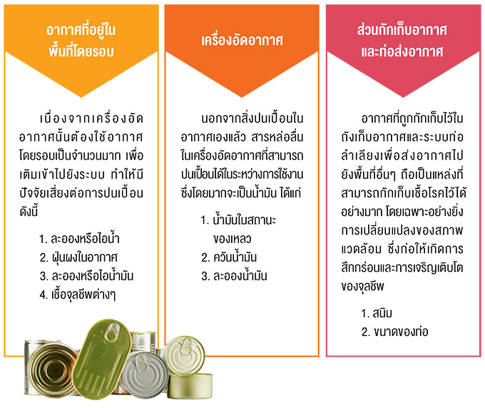 ปัจจัยเสี่ยงสำหรับการปนเปื้อนมีอยู่ 10 ปัจจัยหลัก