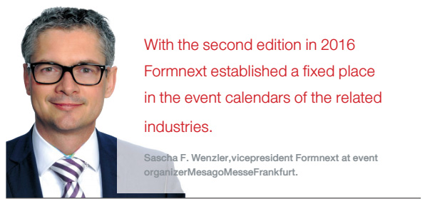 Sascha F. Wenzler,vicepresident Formnext at event organizerMesagoMesseFrankfurt.