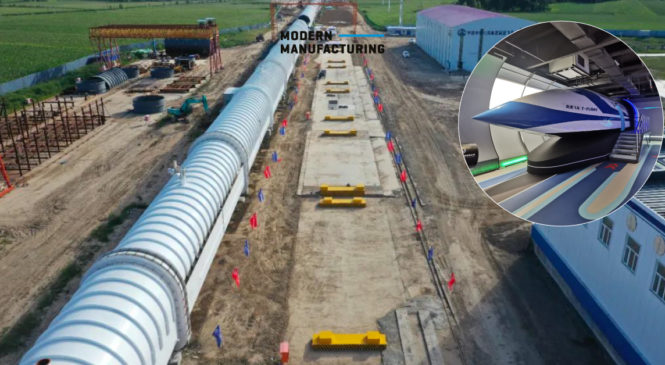 อัปเดตล่าสุด ! เผยภาพความคืบหน้าระบบ Hyperloop ในจีน