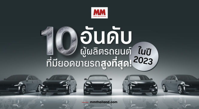 10 อันดับผู้ผลิตรถยนต์ที่มียอดขายรถสูงที่สุดในปี 2023